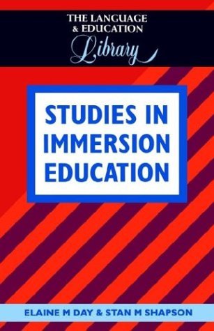 Cover for Elaine Day · Studies in Immersion Education - The Language and Education Library (Pocketbok) (1996)