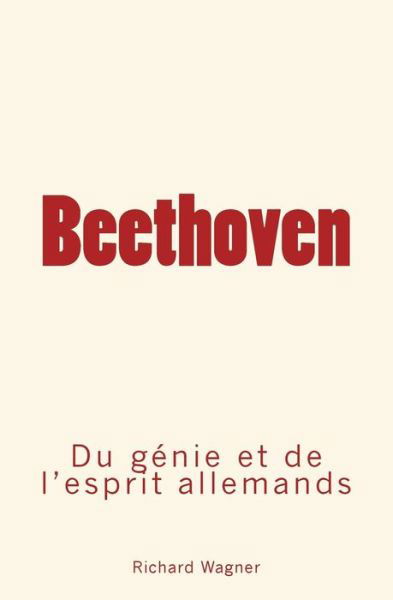 Cover for Richard Wagner · Beethoven (Paperback Book) (2017)