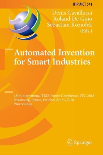 Cover for Automated Invention for Smart Industries (Book) [1st ed. 2018 edition] (2018)