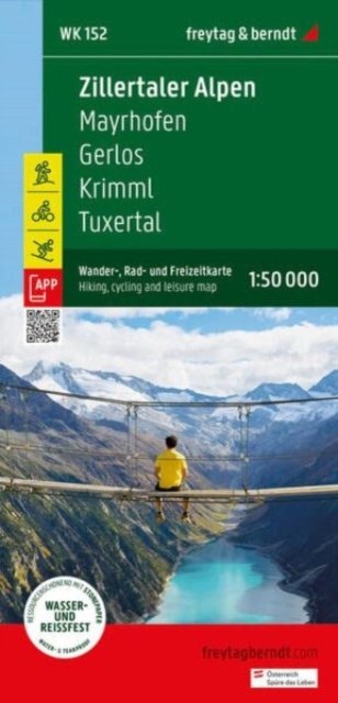 Cover for Zillertal Alps, hiking, cycling and leisure map (Map) (2023)