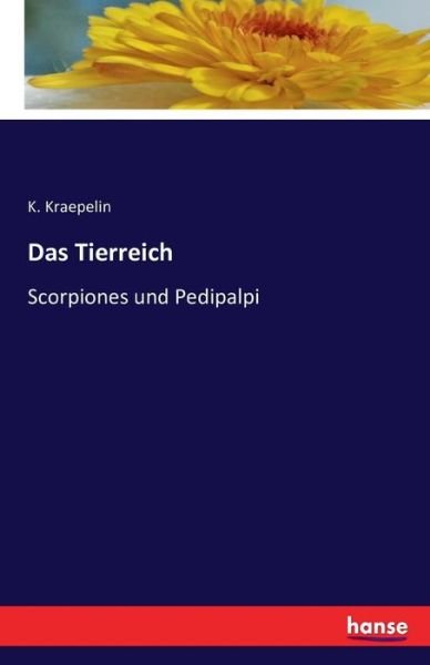 Cover for Kraepelin · Das Tierreich (Bog) (2016)