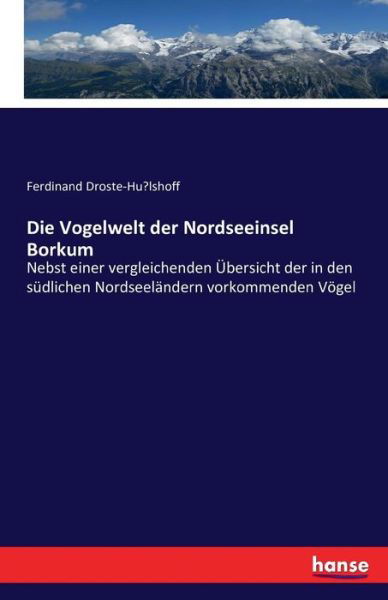 Cover for Droste-Hülshoff · Die Vogelwelt der Nords (Bok) (2016)