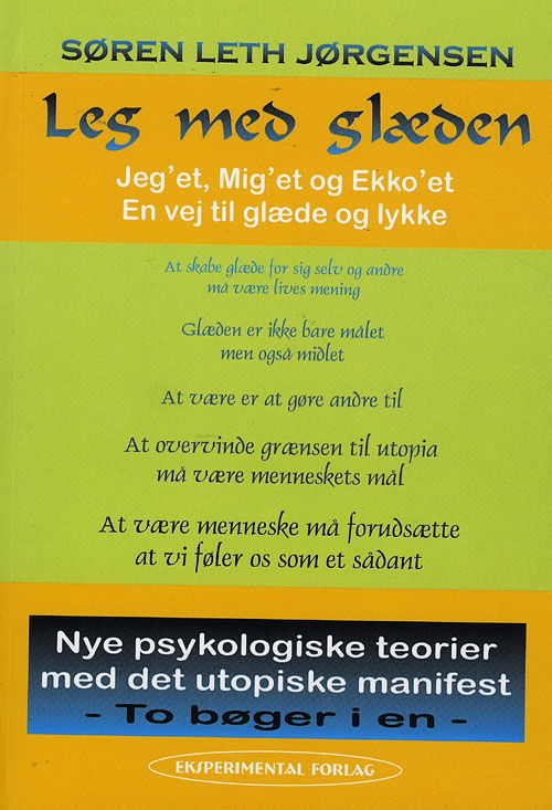 Cover for Søren Leth Jørgensen · Leg med Glæden (Sewn Spine Book) [3. wydanie] (2008)