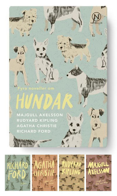 Cover for Majgull Axelsson, Agatha Christie, Richard Ford, Rudyard Kipling · Fyra noveller om hundar (MERCH) (2022)