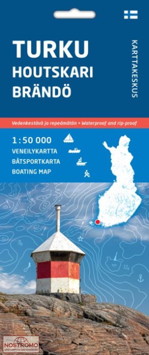 Cover for Turku Houtskari Brando veneilykartta - Water touring map (Map) (2022)
