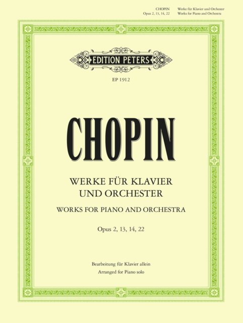 Cover for Works for Piano &amp; Orchestra (Sheet music) (2001)