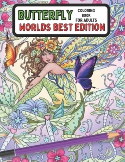 Cover for Emily Rita · Butterfly coloring book for adults worlds best edition (Paperback Book) (2021)