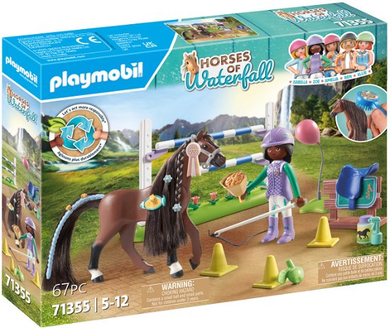 Cover for Playmobil · Playmobil Horses of Waterfall Zoe en Blaze Speelset - 71355 (Leksaker)