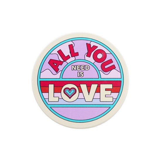 Coaster Single Ceramic - The Beatles (All You Need Is Love) - The Beatles - Koopwaar - BEATLES - 5055453413551 - 5 april 2024