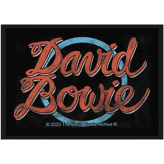 David Bowie Standard Woven Patch: Logo - David Bowie - Mercancía -  - 5056365724551 - 