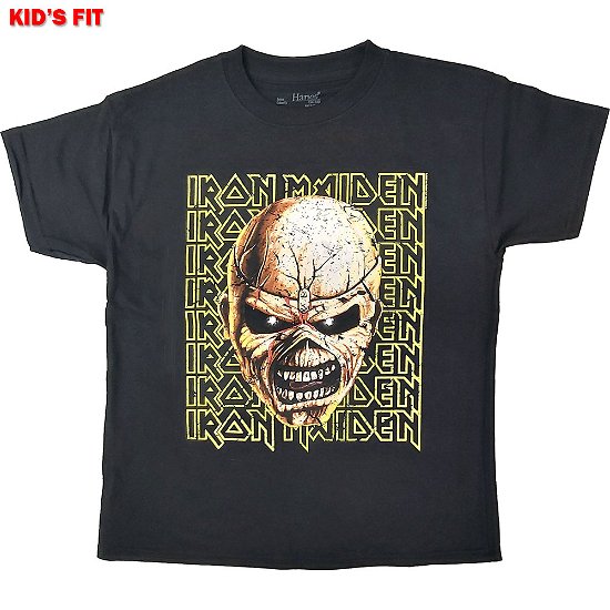 Iron Maiden Kids T-Shirt: Big Trooper Head (7-8 Years) - Iron Maiden - Produtos -  - 5056368653551 - 