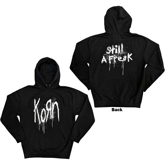 Korn Unisex Pullover Hoodie: Still A Freak (Back Print) - Korn - Merchandise -  - 5056737217551 - 