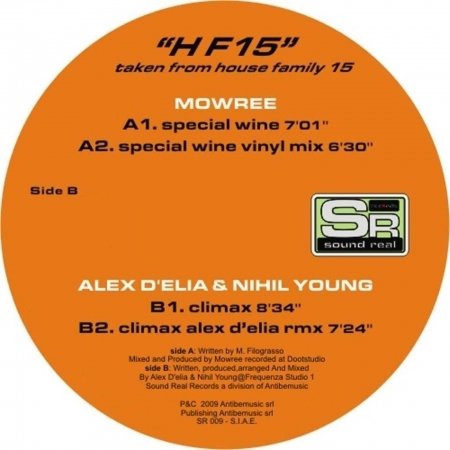 Cover for Aa.vv · H F 15 (12&quot;) (2009)