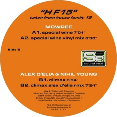 Cover for Aa.vv · H F 15 (12&quot;) (2009)