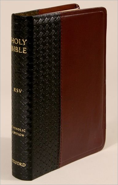 Cover for Oxford University Press · The Revised Standard Version Catholic Bible (Læderbog) [Compact edition] [Black/Burgundy Bonded] (2005)