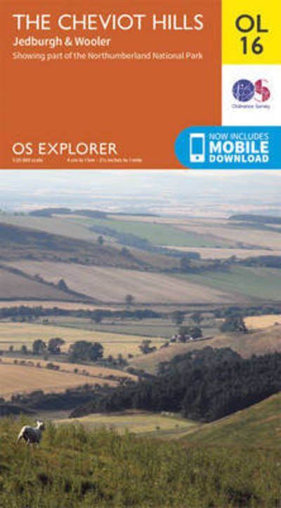 Cover for Ordnance Survey · The Cheviot Hills, Jedburgh &amp; Wooler - OS Explorer Map (Map) [May 2015 edition] (2015)