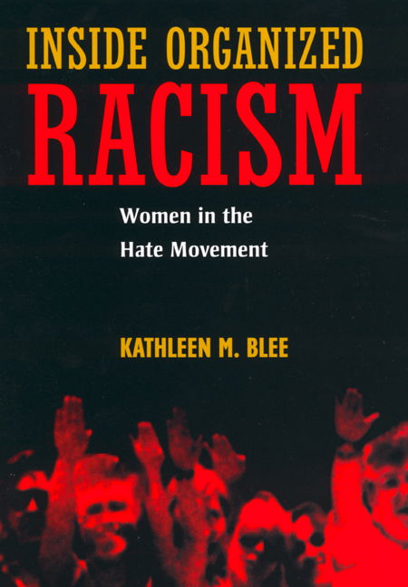 Cover for Kathleen M. Blee · Inside Organized Racism: Women in the Hate Movement (Paperback Book) (2003)