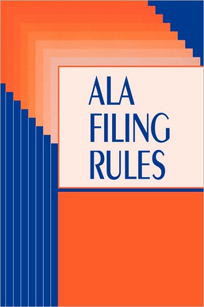 American Library Association Filing Rules - Rtsd Filing Committee - Livros - American Library Association - 9780838932551 - 5 de setembro de 2000