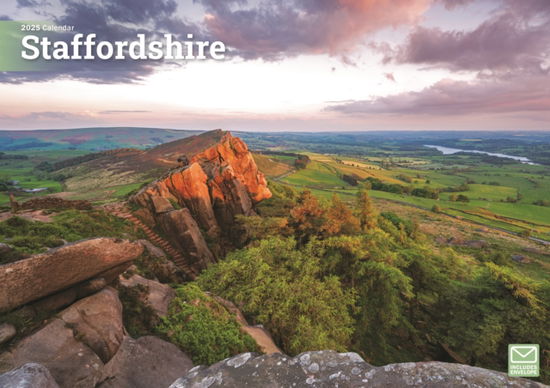 Cover for Carousel Calendars · Staffordshire A4 Calendar 2025 (Paperback Book) (2024)