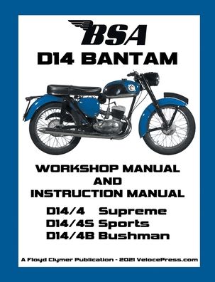 Cover for Floyd Clymer · BSA D14 Bantam Workshop Manual &amp; Instruction Manual (Paperback Book) (2021)