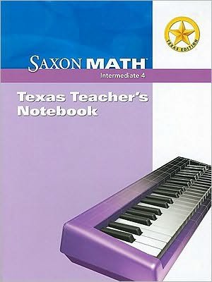 Cover for Saxon · Saxon Math Intermediate 4 Texas (Paperback Book) (2007)