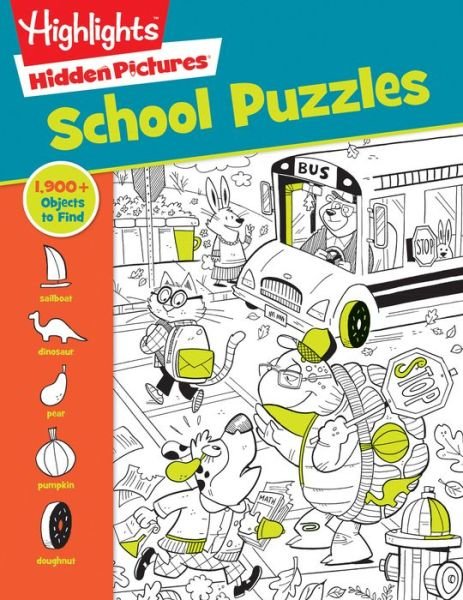 Cover for Highlights · School Puzzles - Hidden Pictures (Pocketbok) (2019)