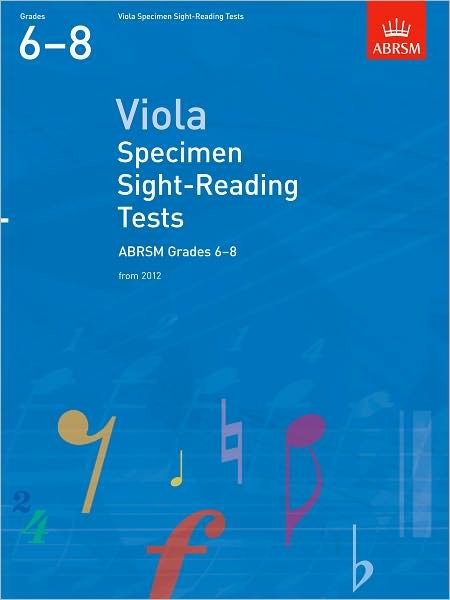 Cover for Abrsm · Viola Specimen Sight-Reading Tests, ABRSM Grades 6-8: from 2012 - ABRSM Sight-reading (Sheet music) (2011)