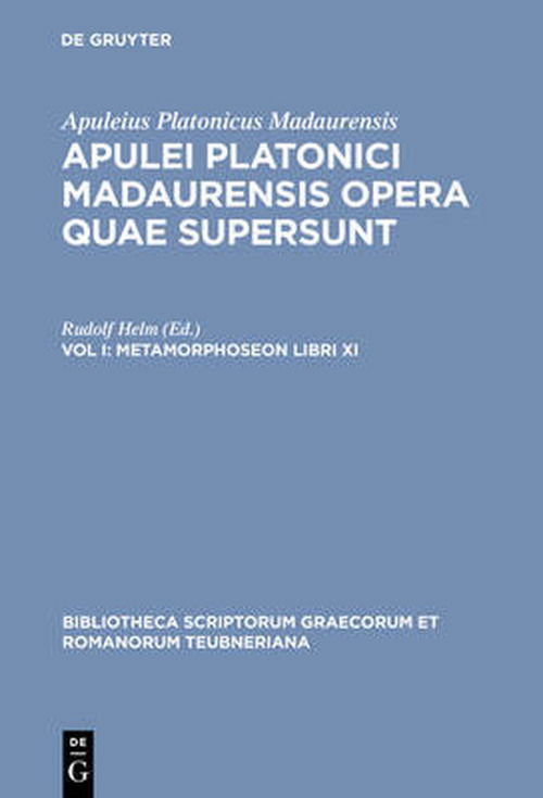 Cover for Apuleius / Helm · Opera Quae Supersunt, Vol. I Pb (Book) [6th Reprint of the 3rd 1931 edition] (2001)