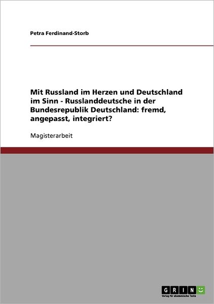 Cover for Ferdinand-Storb · Russlanddeutsche (Book) [German edition] (2007)