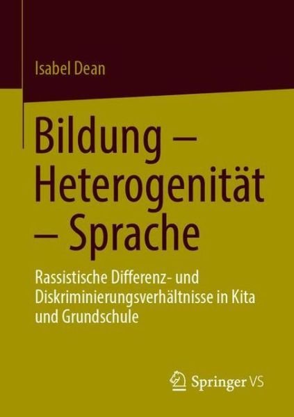 Cover for Dean · Bildung - Heterogenität - Sprache (Book) (2020)