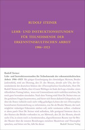 Cover for Hans-Christian Zehnter · Lehrstunden für Teilnehmende der erkenntniskultischen Arbeit 1906 - 1924 (Book) (2024)