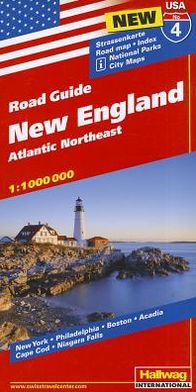 Cover for Hallwag · New England Atlantic Northeast (Map) (2017)