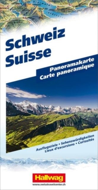 Switzerland Panoramic map - Panoramic maps -  - Boeken - Hallwag,Bern - 9783828310551 - 22 juni 2023