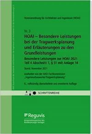 Cover for Reguvis Fachmedien GmbH · HOAI - Besondere Leistungen bei der Tragwerksplanung und Erläuterungen zu den Grundleistungen (Pamphlet) (2022)