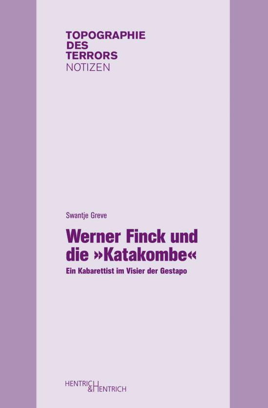 Cover for Greve · Werner Finck und die  Katakombe (Book)