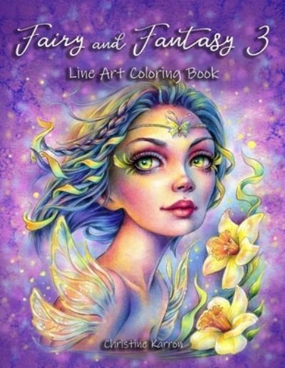 Cover for Christine Karron · Fairy and Fantasy 3 Line Art Coloring Book (Paperback Book) (2021)