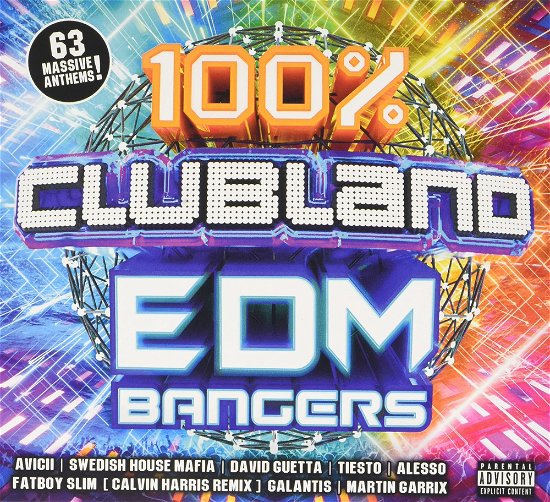 Cover for 100% Clubland Edm Bangers · 100% Edm Bangers? (CD) (2021)