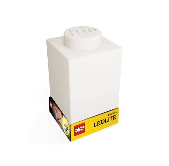 Night Light W/led - Silicone Brick - White - Lego - Merchandise -  - 4895028525552 - 