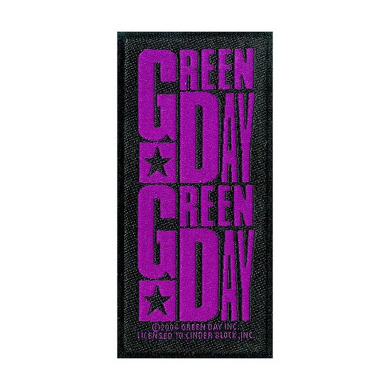 Green Day: Purple Logo (Toppa) - Green Day - Produtos - PHD - 5055339778552 - 19 de agosto de 2019