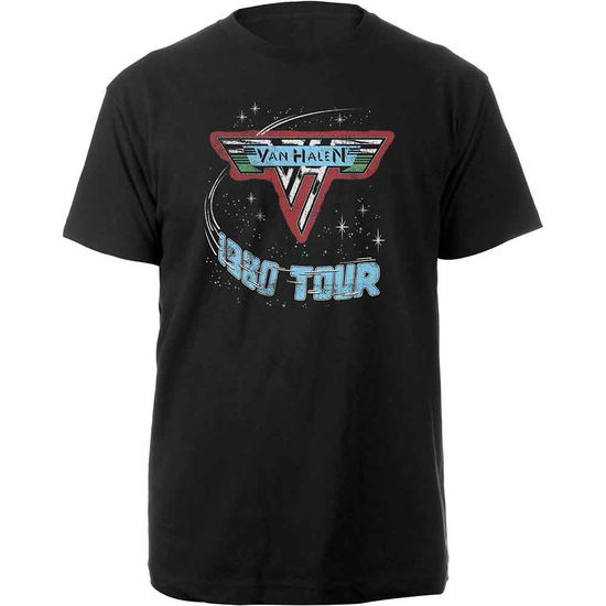 Van Halen Unisex T-Shirt: 1980 Tour - Van Halen - Koopwaar -  - 5056012021552 - 