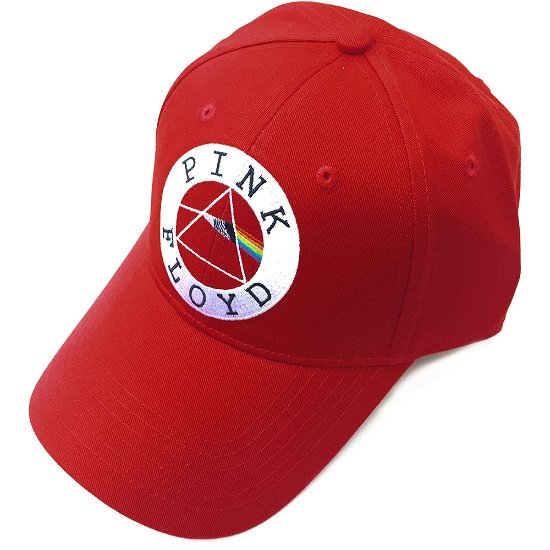 Cover for Pink Floyd · Pink Floyd Unisex Baseball Cap: Circle Logo (Klær) [Red - Unisex edition]