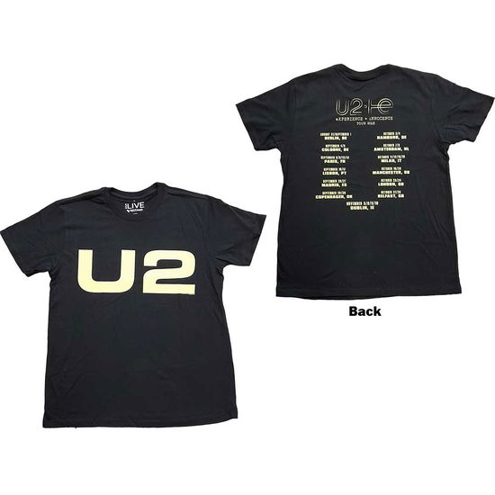 U2 Unisex T-Shirt: Logo 2018 (Ex-Tour & Back Print) - U2 - Marchandise -  - 5056561002552 - 