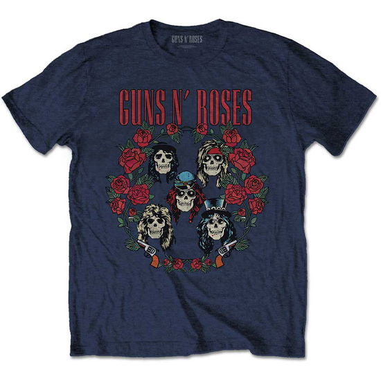 Guns N' Roses Unisex T-Shirt: Skulls Wreath - Guns N Roses - Marchandise -  - 5056561015552 - 