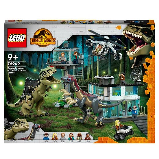 Cover for Lego · 76949 - Jurassic World - Giganotosaurus - Therizinosaurus Attack (Spielzeug)