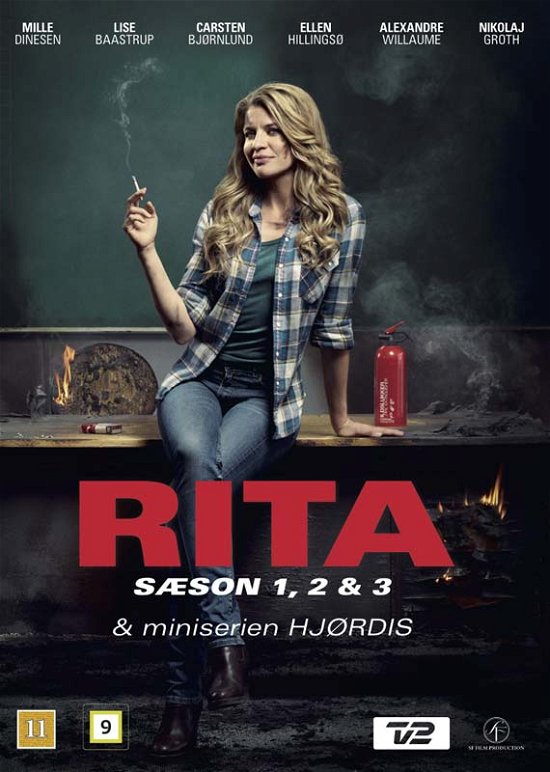 Cover for Rita · Sæson 1, 2 &amp; 3 + Hjørdis (DVD) (2016)