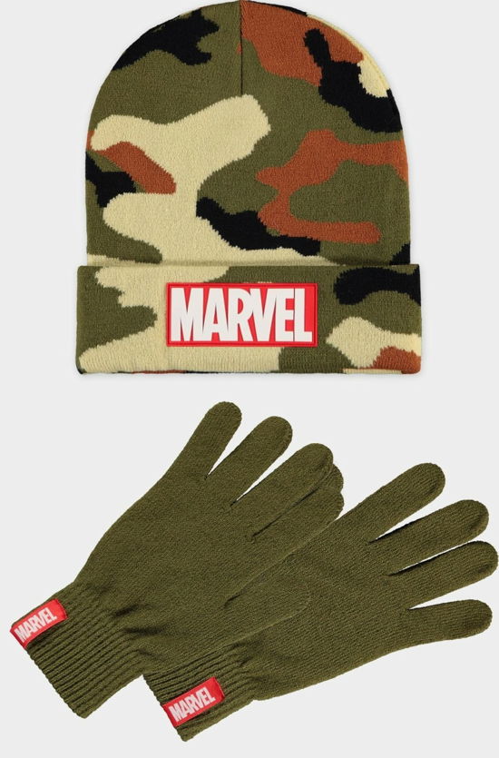 Marvel: Men'S Core Logo Giftset (Beanie & Knitted Gloves) (Set Berretto+Guanti) - P.Derive - Other -  - 8718526153552 - 