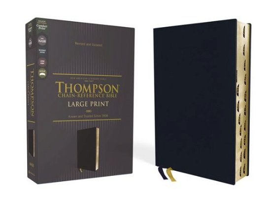 Cover for Zondervan · NASB, Thompson Chain-Reference Bible, Large Print, Leathersoft, Navy, 1995 Text, Red Letter, Thumb Indexed, Comfort Print (Bog) (2023)