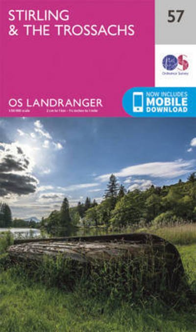 Cover for Ordnance Survey · Stirling &amp; the Trossachs - OS Landranger Map (Landkart) [February 2016 edition] (2016)