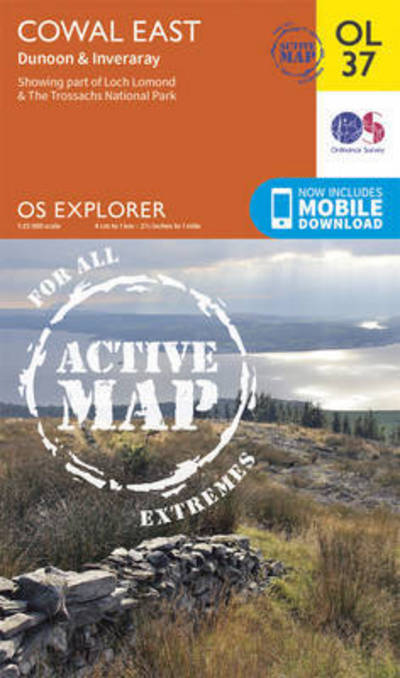Cover for Ordnance Survey · Cowal East, Dunoon &amp; Inverary - OS Explorer Map Active (Map) [May 2015 edition] (2015)