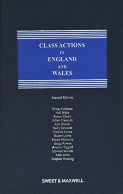 Class Actions in England & Wales -  - Książki - Sweet & Maxwell Ltd - 9780414102552 - 27 września 2022